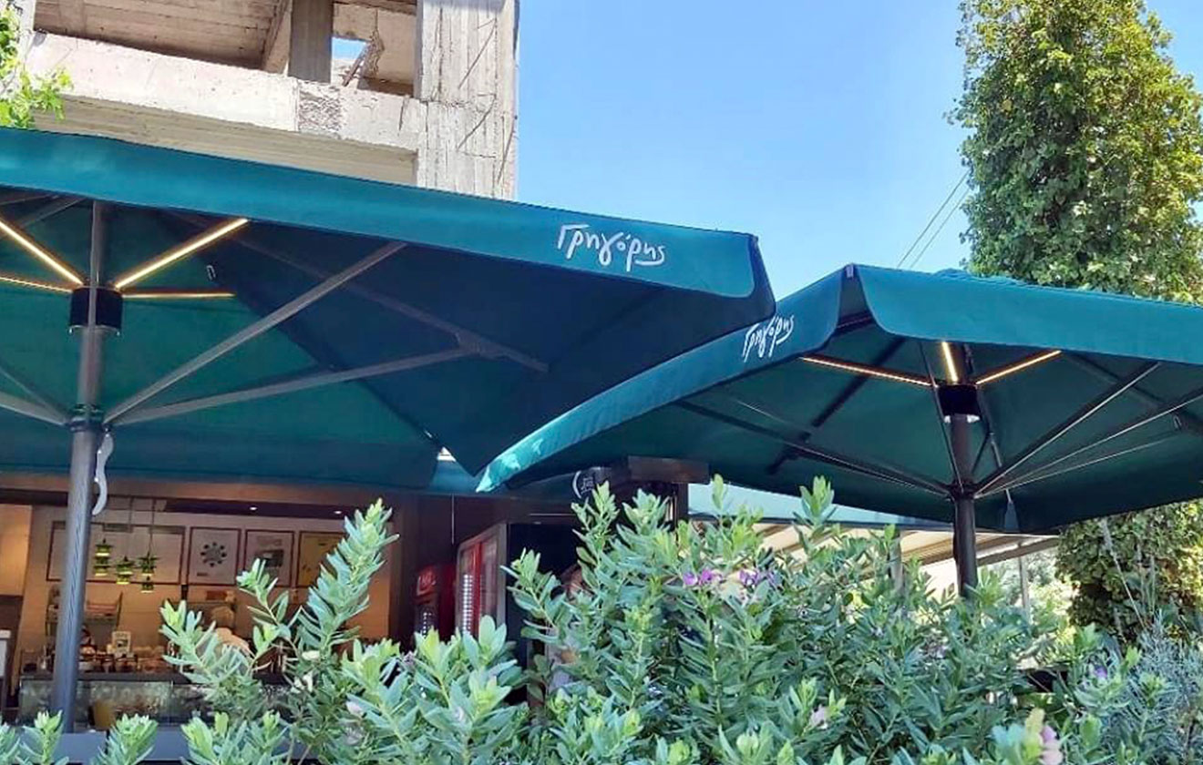 Proffesional Umbrellas for Gregory's Coffee
